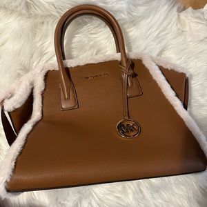 Michael Kors Avril LG Satchel Brown